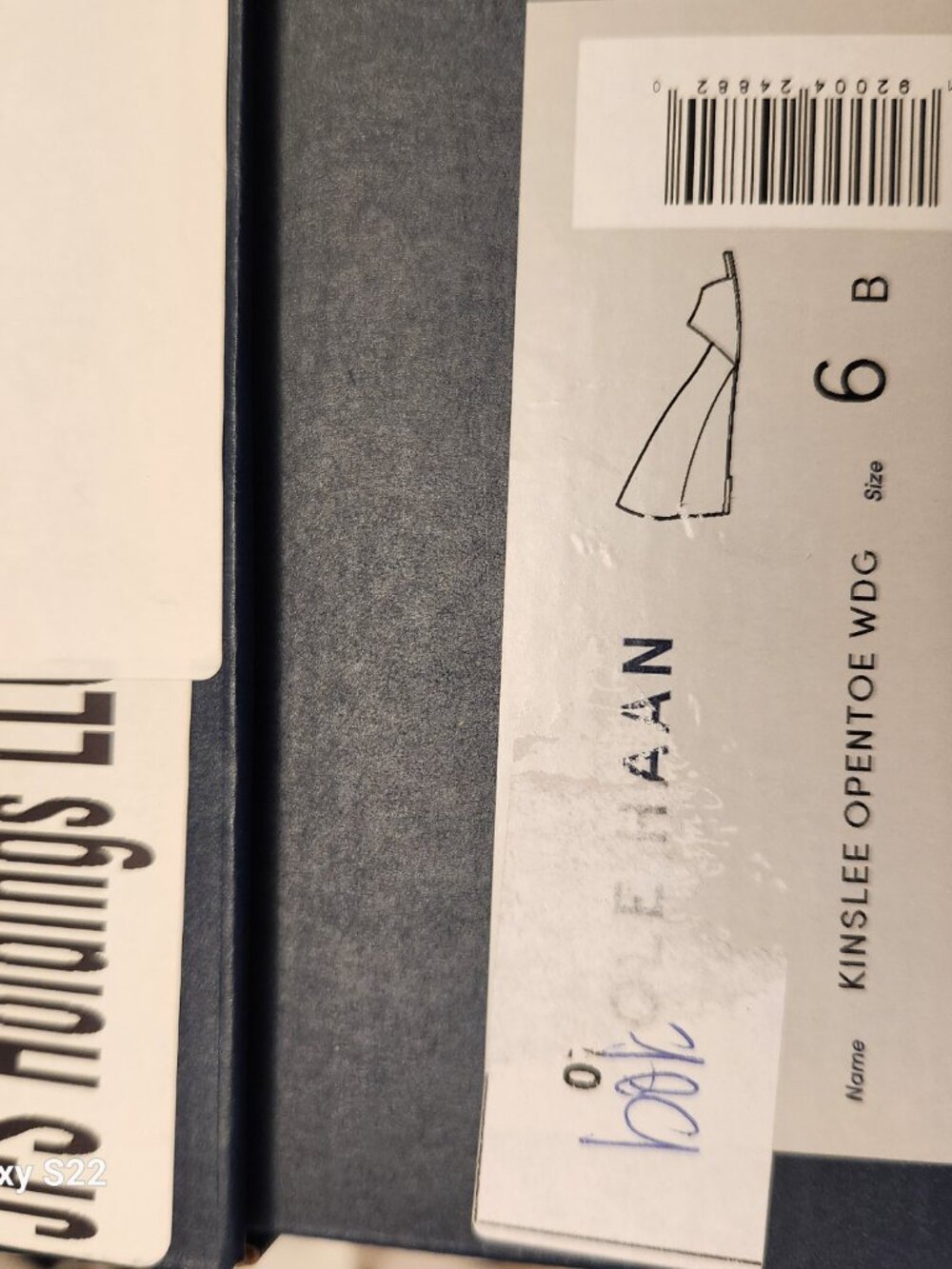 Cole Haan "Kinslee" Open Toe Wedges. Black Patent. NIB. Size 6 - Picture 8 of 10